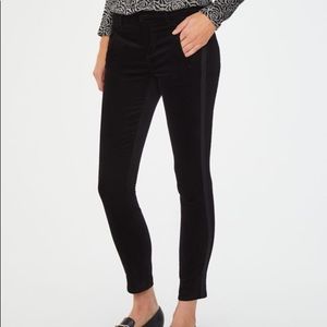 LOFT black velvet tuxedo pants
